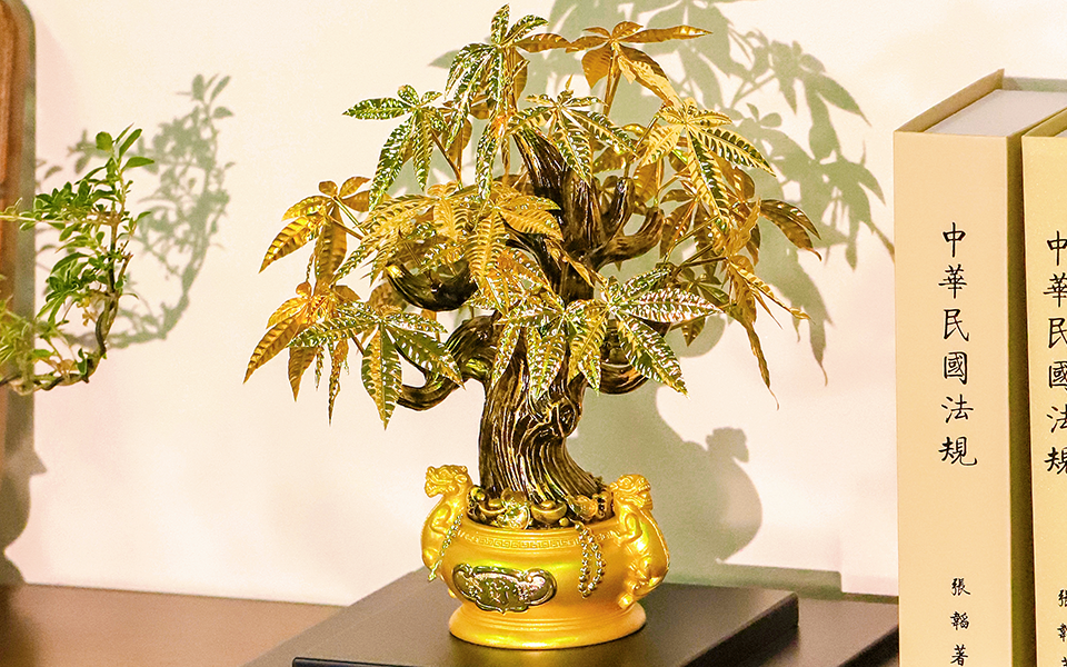 24kGold Leaf Fortune Tree