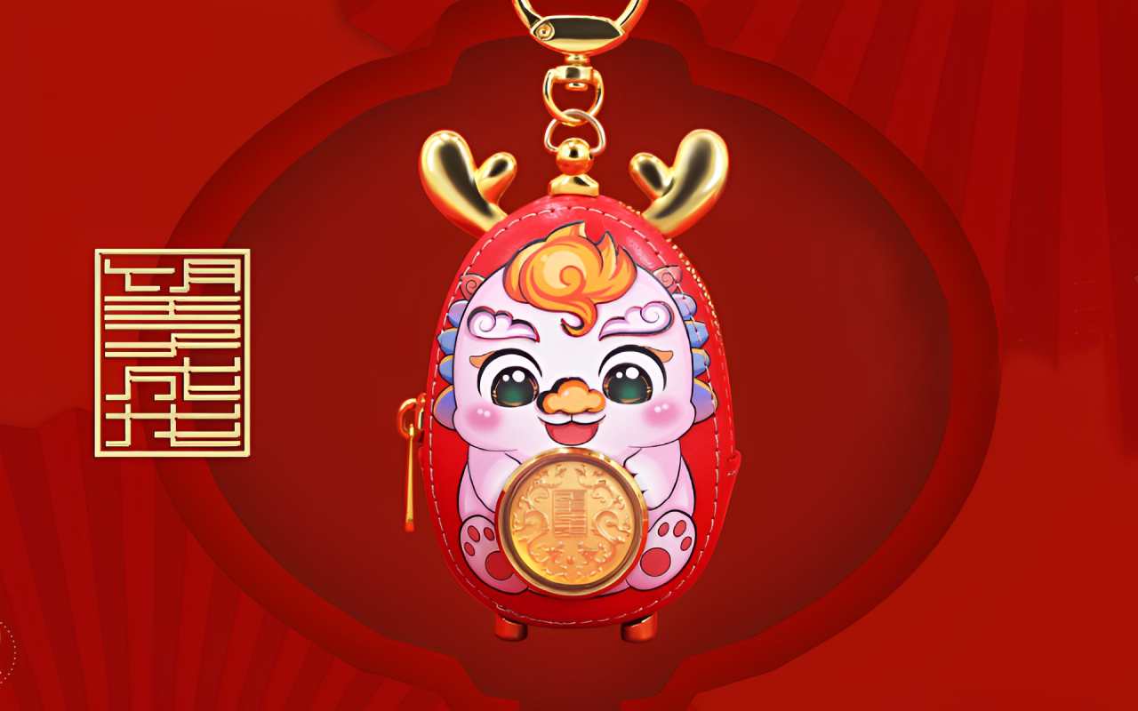 24kGold Dragon Baby Pendant