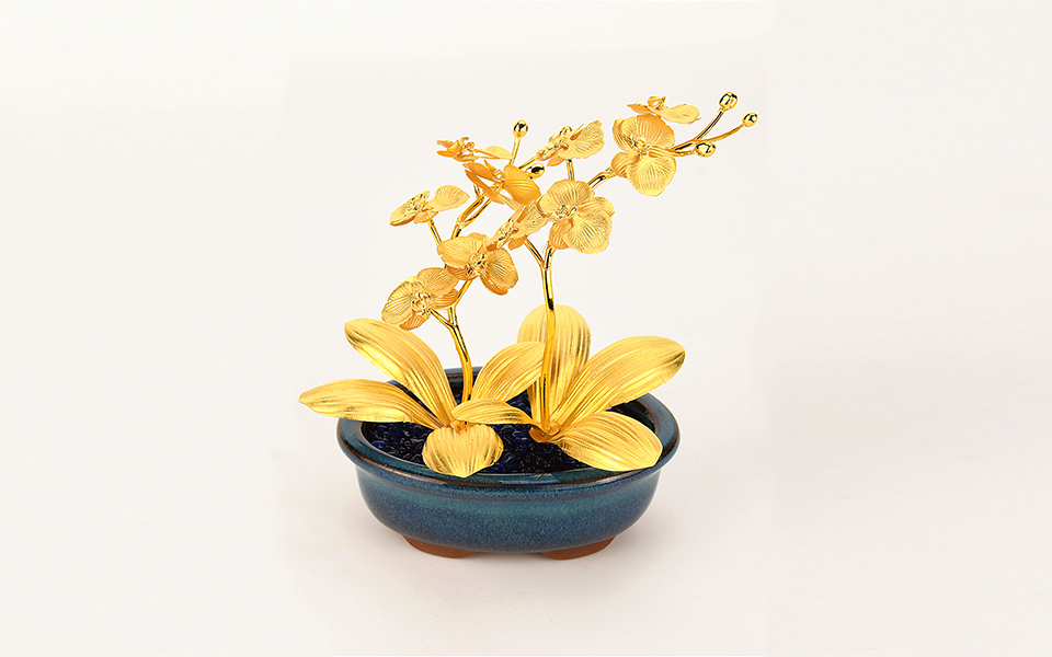 24kGold Leaf Phalaenopsis
